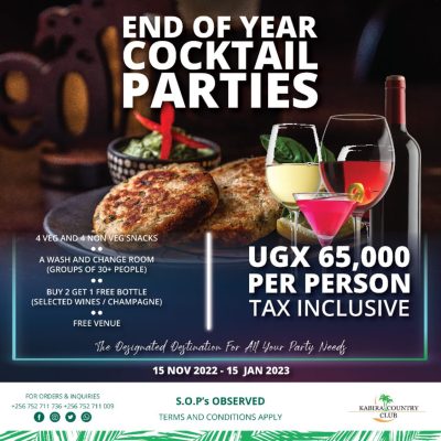 Kabira Country Club end of year cocktail parties