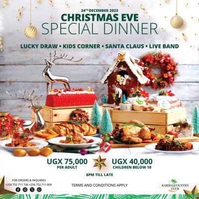Kabira Country Club Christmas is here 2023 Christmas Eve Dinner special offer