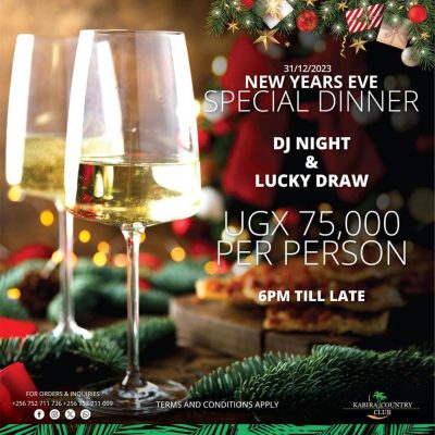 Kabira Country Club Christmas is here 2023 New Year Eve Dinner